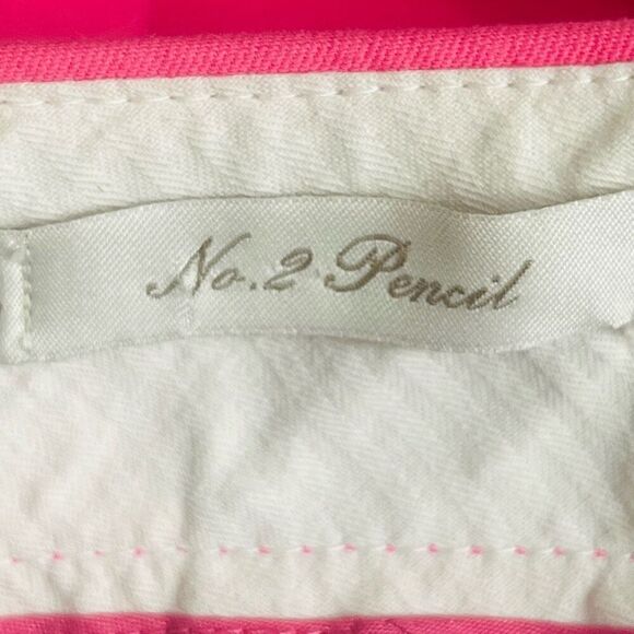 J. Crew Womens Pink Knee Length Form Fitting High Rise No. 2 Pencil Skirt Size 4 - Picture 5 of 7